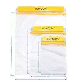YUMQUA Waterproof Bag, Waterproof Pouch for Cameras, Maps, iPads, Documents and Phones – Set of 3