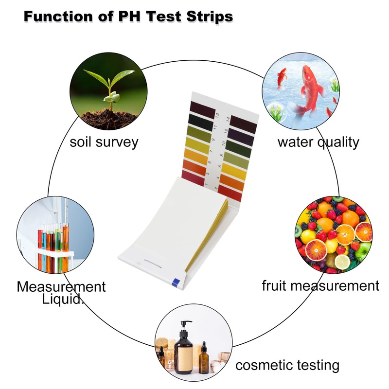 Honbay 10 Pack 800 Pieces PH Test Strips Universal Litmus