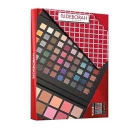 Deborah Milano - Gift Set for Women, Make Up Beauty Gift No. 4 Large, Includes Palette of Eyeshadow, Gloss, Lipstick and Face Powder with Various Surfaces and Colours