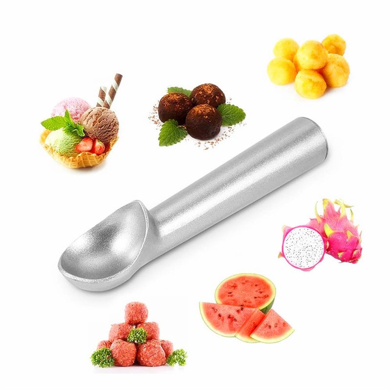 Fruit Gusher Ice Cream Scoop Black Stainless Steel Non-Stick Mashed