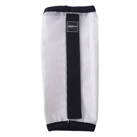 Reinsman Fly Boots - Lightweight Breathable Ventilated Loose Fitting Non-Slip Mesh Fly Boots Leg Wraps for Horses (Set of 4), White - Average