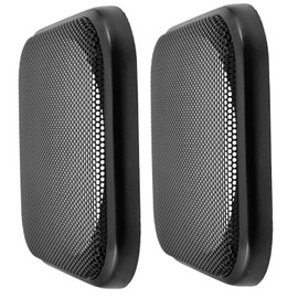 Anneome 2pcs Speaker Grille Car Accessories Speakers Metal Subwoofer Speaker Grills Subwoofer Mesh Speaker Waffle Protector Guards Subwoofer Grill Plastic Protection Cap Square