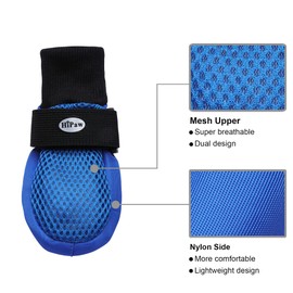 Hipaw Summer Breathable Dog Boots Nonslip Sole Paw Protector for Hardwood Floor