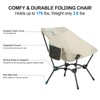 CAMEL CROWN Folding Camping Chair, Lightweight Portable Compact Lawn Chair