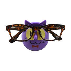 Cat Glasses Sunglasses Eyeglass Holder Stand Display Rack Smartphone Holder (Purple)