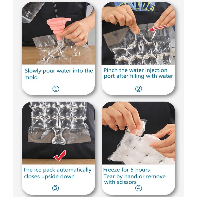 NACOLUS Disposable Ice Cube Trays for Freezer Ball Ice Cube