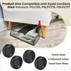 4 Pack Upgraded Replacement Wheel for Ryobi Cordless Stick Vacuum