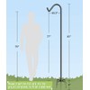 Garbuildman 92 Inch Tall Shepherd Hooks with 5-Forked Base, Adjustable
