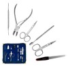 Blue Velvet – 6 Pieces Manicure Case/Nail Clippers – Nail