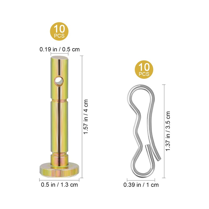 Angoily 20 Pieces/Set Shear Pins and Cotter Pins Compatible with