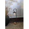 Bellota-1 LED Solar Pole Hanging Lantern Warm White LED Black