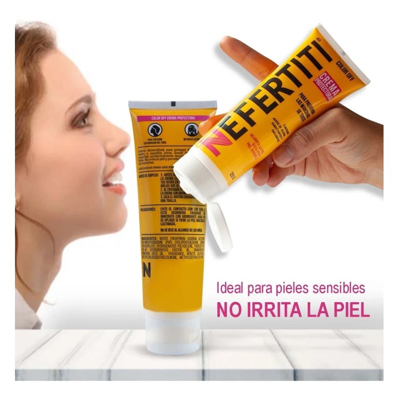 Crema Protectora Para Prevenir Manchas De Tinte Nefertiti