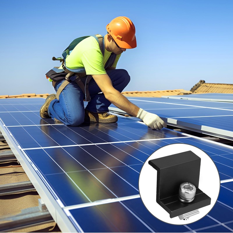 Pack of 8 Solar Panel Brackets, 30 mm Solar Panel