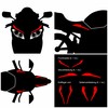 Tankpad Graphic Kit Front Mask Mudguard Seat Compatible with Kawasaki