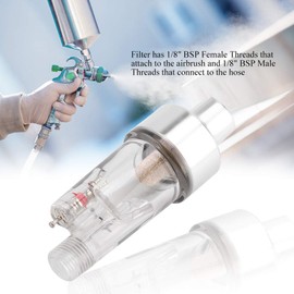 Airbrush Watertrap, Hose Paint Connections, Airbrush, Mini Air Filter, Moisture Water Trap, 1/8 Inch Tool Set