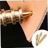 Operitacx DIY Leather Craft Kit 3pcs Copper Leather Slicker Creaser