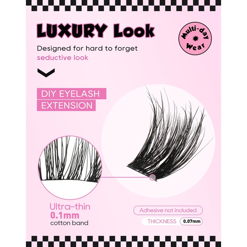 Lash Clusters Cat Eye 7 Pairs Eyelash Clusters Wispy DIY