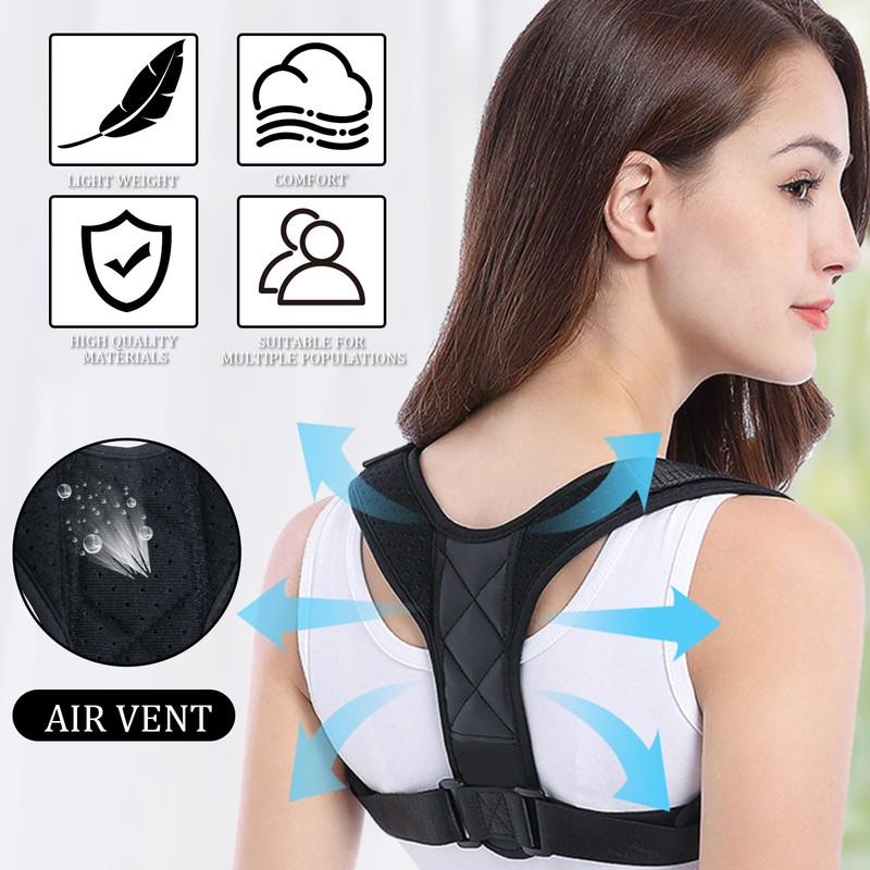 SHOWHEEL Back Straightener Posture Corrector Back Women Men Back Holder