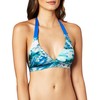 prAna Lahari - Camiseta de natación con Halter, Color Azul,