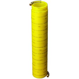 Amflo 4-50E-RET Yellow 200 PSI Nylon Recoil Air Hose 1/4" x 50' With 1/4" MNPT Swivel End Fittings