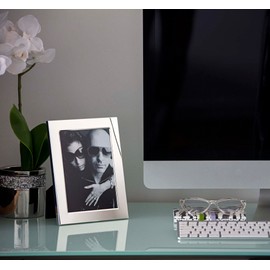 Frametigo Silver Plated Broad Edge Photo Frame – Fits Photo Size 4"x6" (10x15cm)