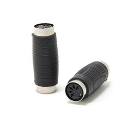 Ancable 2-Pack 5-Pin DIN to 5-Pin DIN MIDI Coupler, MIDI (FEMALE) - MIDI (FEMALE) Coupler Joiner Adapter