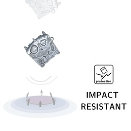 [3 in 1] Compatible with AirPods 4 Case 2024, Treasure Chest Cute Cartoon 3D Game Element Anime Kawaii Fashion Air pod Case 4th Generation with Keychain & Cleaner Kit for Men Women Boys Girls Teens