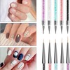 5 pcs Nail Art Brushes, Nail Dotting Tool, Nail Art