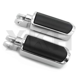 SMT- Chrome & Rubber Compatible With Yamaha V-Star 1100 650 Custom Stryker V-Max Virago 750 Bolt [B07NXW7QCM]