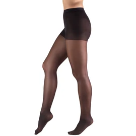 Truform Sheer Compression Pantyhose, 8-15 Mmhg, Women's Shaping Tights, 20 Denier Black, Pack of 1