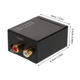 Gadpiparty Digital to Analog Audio Converter with Optical Input Portable Adapter for Tvs Sound Systems and Projectors Easy Plug Play Design Durability