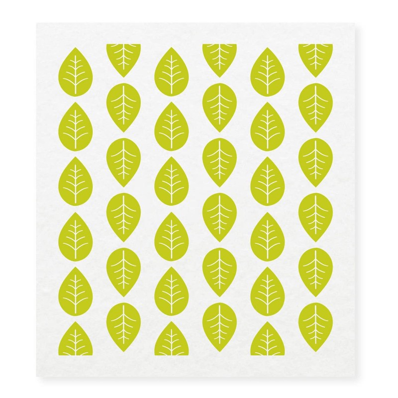 Nuts Cleaning Cloths Set of 2 Leaf Decoration | 100%