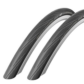 Schwalbe Lugano 700 x 23c Road Bike Tyres 2016 - Black (Pair)