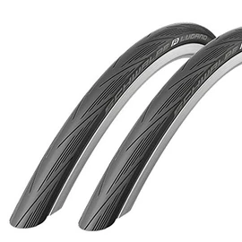 Schwalbe Lugano 700 x 23c Road Bike Tyres 2016 - Black (Pair)