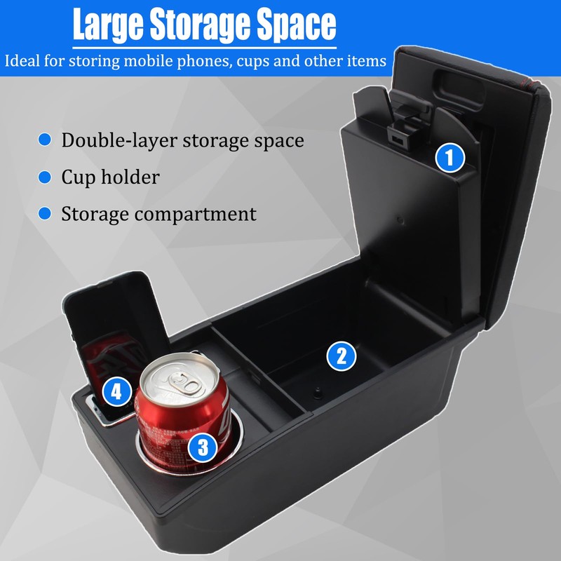 for Mitsubishi Mirage 2014-2024 Car Armrest Box Center Console Accessory