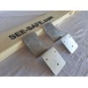 SEE-SAFE Drop Open Bar Security Barn Door Lock Brackets Fits