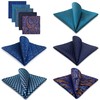 Shlax&Wing Pack of 5 Assorted Handkerchiefs for Men - Square