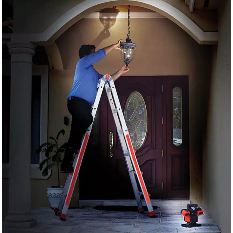 2000 Lumens Rechargeable LED Work Light and Spotlight, 4 Adjustable