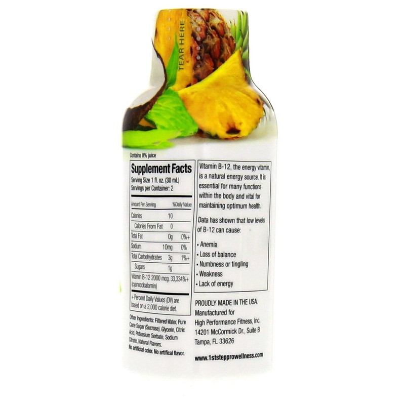 1st Step High Performance Fitness B-12 Boost, 12-2oz Bottles