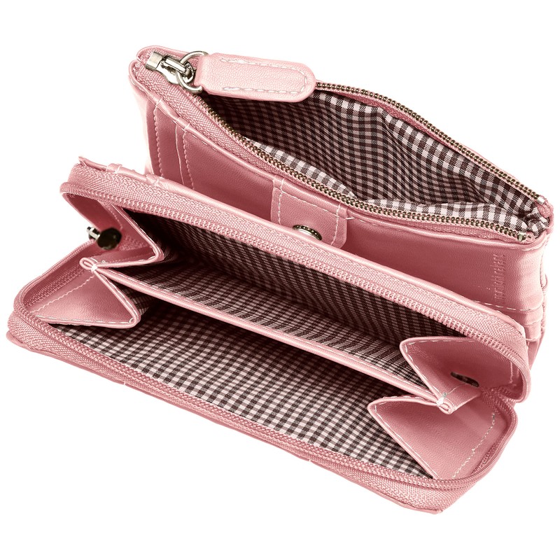 Hiromichinakano Mini Cascade Series Bi-Fold Wallet, Pink
