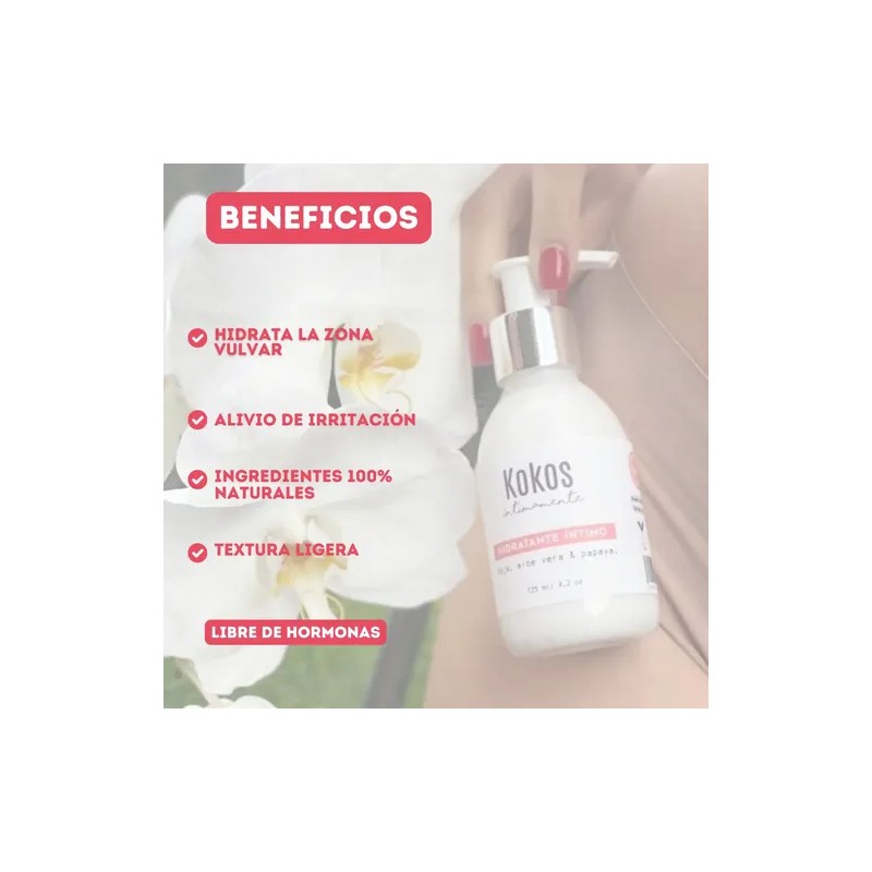 Hidratante Vaginal, Kokos Organic, Alivia La Resequedad