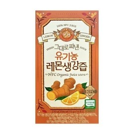 Organic lemon ginger juice squeezed from whole berries 15g x 14 packets x 1 box VKS / 홀베리 그대로짜낸 유기농 레몬생강즙 15g x 14포 x 1박스 VKS