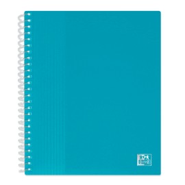 OXFORD A5 School Life Index Card for 80 Pages / 40 Pockets Polypropylene Envelope Turquoise