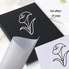 Yesallwas 50 Sheets White Carbon Transfer Paper Tracing Copy Paper, Idea for Wood/Paper/Canvas and Other Art Surfaces Tracing Copy(A4/8.3 x 11.5 Inches)