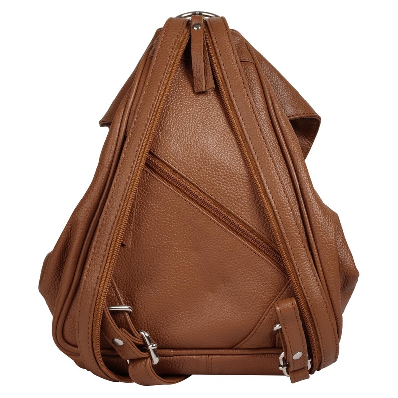 bruno banani Women's Genuine Leather Backpack Spacious Shopper and City