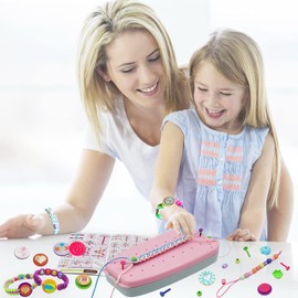 BIRANCO. Arts and Crafts DIY Toys for Kids - Perfect Birthday Gifts for Girls 7 8 9 10 11 12 Years Old, Friendship Bracelet String Making Kit for Travel and Activities