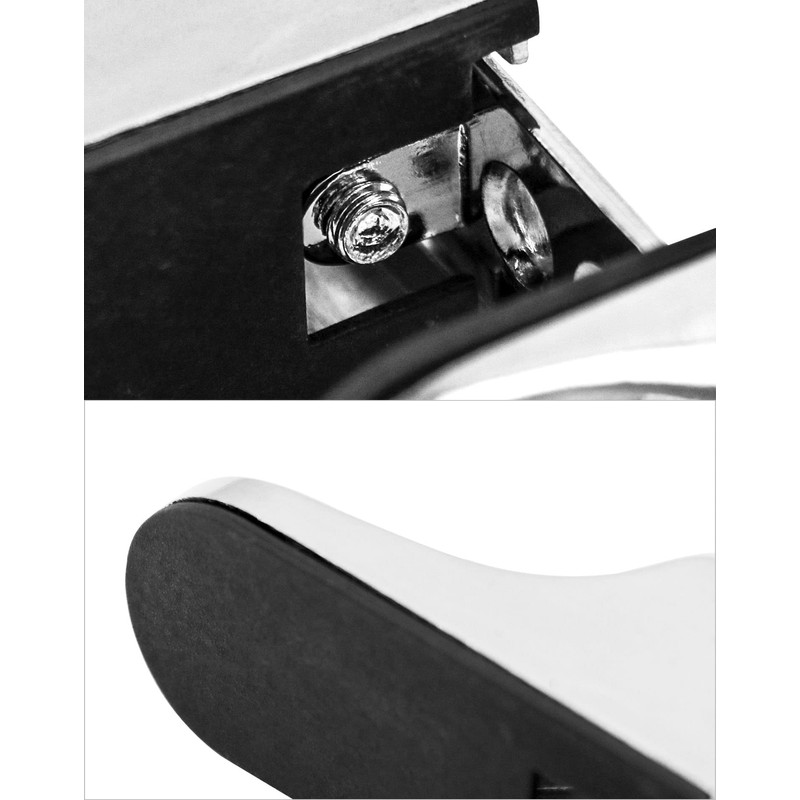 QWORK® 4 Pack Adjustable Glass Shelf Brackets, Wall Mounted Zinc