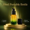 1oz Travel Glass Lotion Bottle Refillable Cosmetic Pump Dispensers,2 Pack