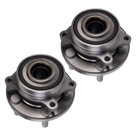 TRQ Front Wheel Hub Bearings Assembly Set Compatible with 2017-2020 Ford GT 2018-2020 Mustang