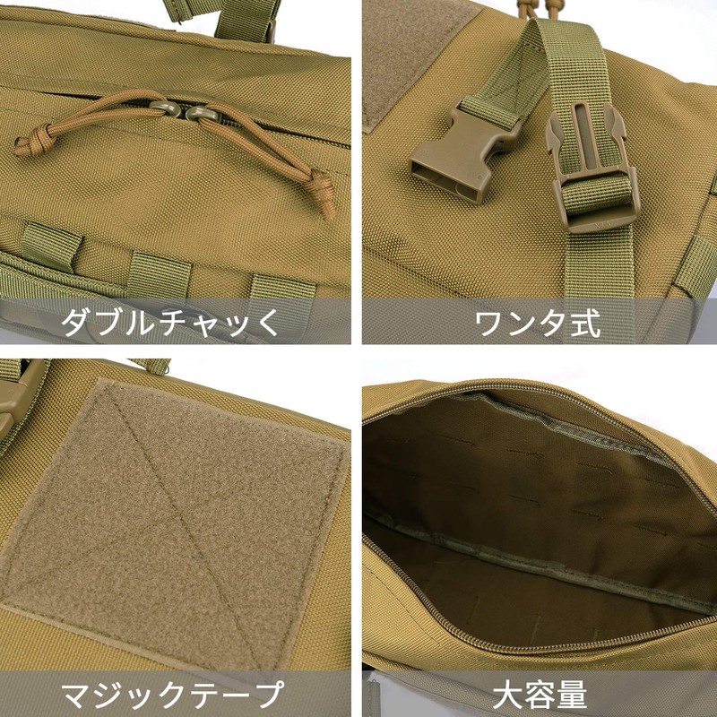 JETEDC Molle Bag, Survival Game Bag, Backpack, Survival Games, Fishing,